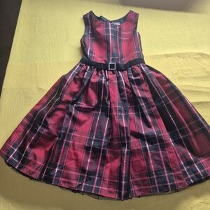 Sweet Heart Rose Red and Black Plaid Dress